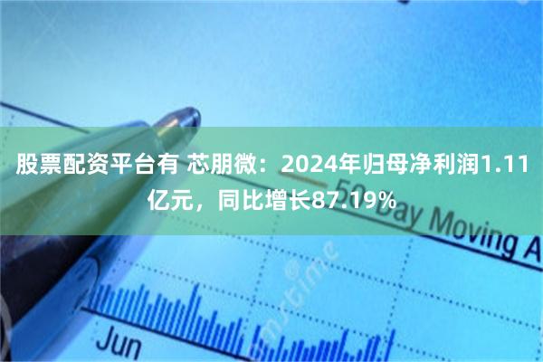 股票配资平台有 芯朋微：2024年归母净利润1.11亿元，同比增长87.19%