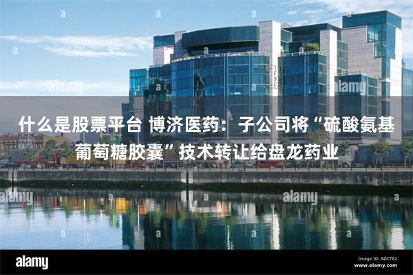什么是股票平台 博济医药：子公司将“硫酸氨基葡萄糖胶囊”技术转让给盘龙药业