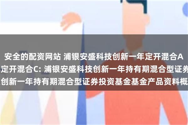 安全的配资网站 浦银安盛科技创新一年定开混合A,浦银安盛科技创新一年定开混合C: 浦银安盛科技创新一年持有期混合型证券投资基金基金产品资料概要